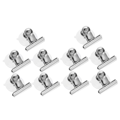 SOLUSTRE 10 Stk Clip saugnapf klemme saugnapf klammer Kühlschrank Kunststoffklammern Spielzeuge Zubehör für Aquarien rostfreie Saugklemmen Wohnaccessoire Kerze Fenster Küchenwaren PVC von SOLUSTRE