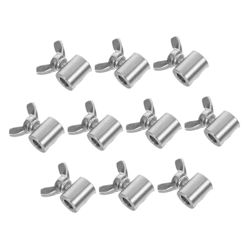 SOLUSTRE 10 Stück Edelstahl Stahlseilklemme Rundloch Drahtseilclip Sicherer Halt ohne Werkzeug für Einzeldraht und Doppeldraht Vielseitige Verwendung bei Boots Zaunbefestigung SOLUSTRE 10 Stück Edelstahl Stahlseilklemme Rundloch Drahtseilclip Sicherer Halt ohne Werkzeug für Einzeldraht und Doppeldraht Vielseitige Verwendung bei Boots Zaunbefestigung von SOLUSTRE