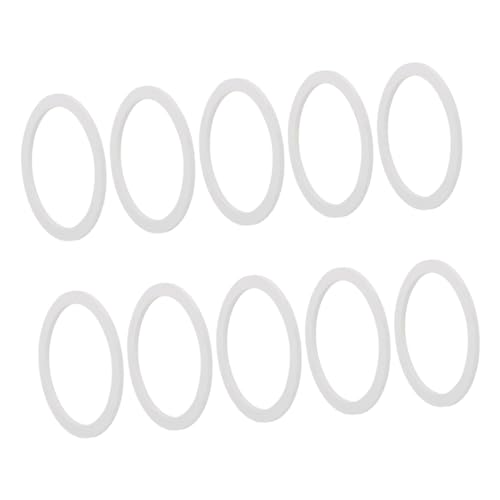 SOLUSTRE 10 Stück Kaffeekanne Silikonring luftdicht Dichtung Glasring aus Silikon Ersatz Dichtring Ersatz des Silikon-Dichtrings Dichtring für Espressokannen Silikonersatz Weiß SOLUSTRE 10 Stück Kaffeekanne Silikonring luftdicht Dichtung Glasring aus Silikon Ersatz Dichtring Ersatz des Silikon-Dichtrings Dichtring für Espressokannen Silikonersatz Weiß von SOLUSTRE