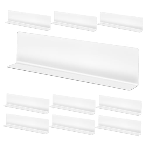 SOLUSTRE Regal-Organizer Für Den Einzelhandel 10 Stück L-förmige PVC-trennwände Schrankteiler-einsätze Für Zuhause Und Geschäft von SOLUSTRE