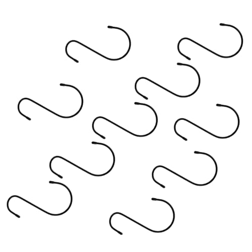 SOLUSTRE 10 Stück S förmige Wandhaken aus Robustem Eisen mit Anti rutsch beschichtung Vielseitig für Blumentöpfe Küche Bad Schlafzimmer Balkon und Büro Stabile Aufhängung für SOLUSTRE 10 Stück S förmige Wandhaken aus Robustem Eisen mit Anti rutsch beschichtung Vielseitig für Blumentöpfe Küche Bad Schlafzimmer Balkon und Büro Stabile Aufhängung für von SOLUSTRE