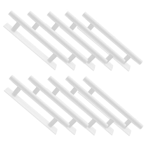 SOLUSTRE 10 Stück Selbstklebende Möbelgriffe Weiß Minimalistisches Design Bohrfreie Montage Kratzfeste Oberfläche Vielseitig für Küche Bad Schränke und Geeignet SOLUSTRE 10 Stück Selbstklebende Möbelgriffe Weiß Minimalistisches Design Bohrfreie Montage Kratzfeste Oberfläche Vielseitig für Küche Bad Schränke und Geeignet von SOLUSTRE