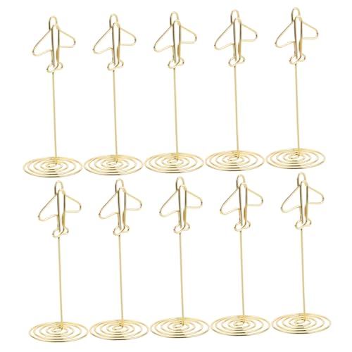 SOLUSTRE 10 Stück Teiliges Airplane Design Memo Clip Halter aus Langlebige Tischkartenhalter für Hochzeit Party und Büro Vielseitiger Foto und Notizenhalter zur Tischdekoration SOLUSTRE 10 Stück Teiliges Airplane Design Memo Clip Halter aus Langlebige Tischkartenhalter für Hochzeit Party und Büro Vielseitiger Foto und Notizenhalter zur Tischdekoration von SOLUSTRE
