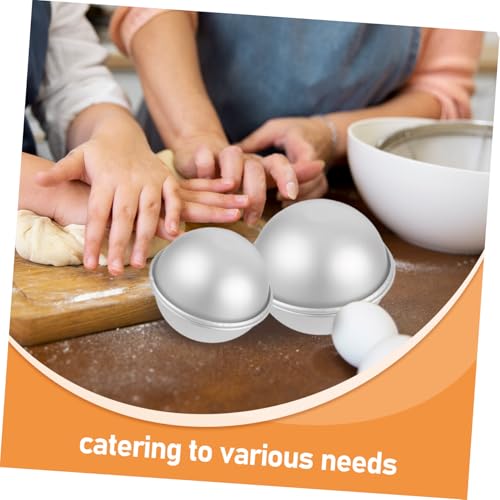 SOLUSTRE 10 Stück Teiliges Aluminium Halbkugel Kuchenform Langlebige Backform mit Antihaftbeschichtung Vielseitig für Kreative Kuchen Badebomben und Partys Einfache für Haus und SOLUSTRE 10 Stück Teiliges Aluminium Halbkugel Kuchenform Langlebige Backform mit Antihaftbeschichtung Vielseitig für Kreative Kuchen Badebomben und Partys Einfache für Haus und von SOLUSTRE
