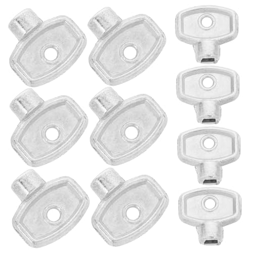 SOLUSTRE 10 Stück Teiliges Entlüftungsschlüssel set Heizkörperventil Zinklegierung Vierkantventilschlüssel für Heizkörper Entlüftungsventile Vielseitig Kompatibel Robust und Einfach zu von SOLUSTRE