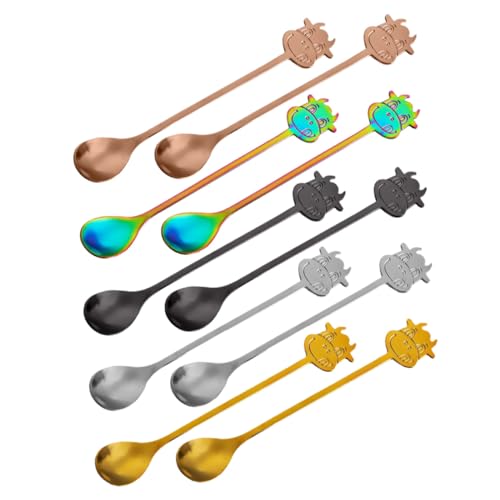 SOLUSTRE 10 Stück Teiliges Kaffeelöffel mit Langem Griff Poliert Vielseitig Einsetzbar für Kaffee Tee Desserts Haushalt und Küche Langlebig und Spülmaschinenfest SOLUSTRE 10 Stück Teiliges Kaffeelöffel mit Langem Griff Poliert Vielseitig Einsetzbar für Kaffee Tee Desserts Haushalt und Küche Langlebig und Spülmaschinenfest von SOLUSTRE
