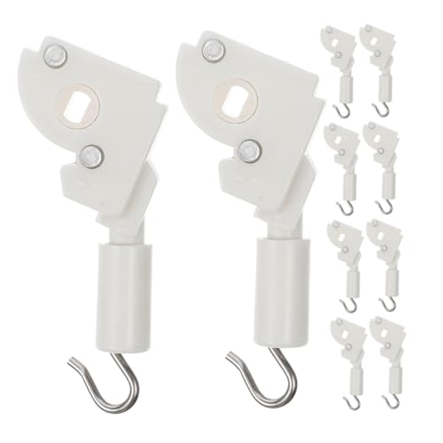 SOLUSTRE 10 Stück Teiliges Kunststoff Wand Tilt Robustes Flaches Design Hakenmechanismus für Einfache Montage Kompatibel mit Jalousien und Standardvorhängen Vielseitig für Wohn und von SOLUSTRE