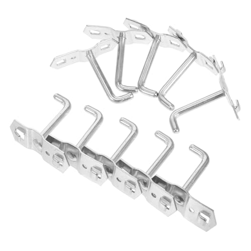 SOLUSTRE 10 Stück Teiliges Metall Pegboard Haken Set Schwerlastbeständig Verformungsfest für Lochwand Werkzeughalter Wandaufhängung Optimierte Raumorganisation Sicherer Werkzeughalter für von SOLUSTRE