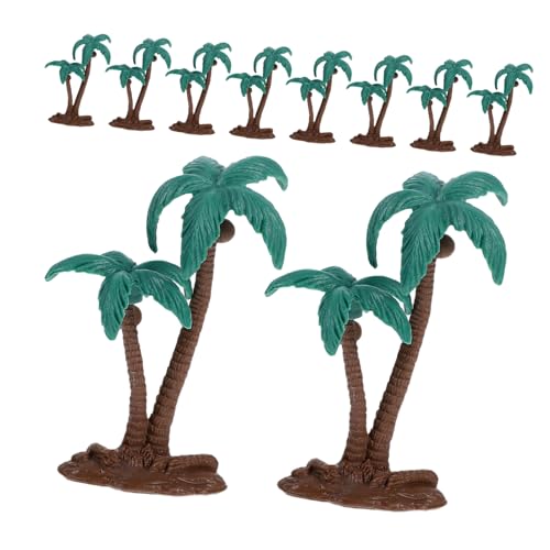 SOLUSTRE 10 Stück Teiliges Miniatur Kokosnuss aus PVC mit Sockel Realistische Künstliche Palmbaum Modelle für DIY Landschaft Cupcake Topper Aquarium Deko Tropische Mini Deko Accessoires SOLUSTRE 10 Stück Teiliges Miniatur Kokosnuss aus PVC mit Sockel Realistische Künstliche Palmbaum Modelle für DIY Landschaft Cupcake Topper Aquarium Deko Tropische Mini Deko Accessoires von SOLUSTRE