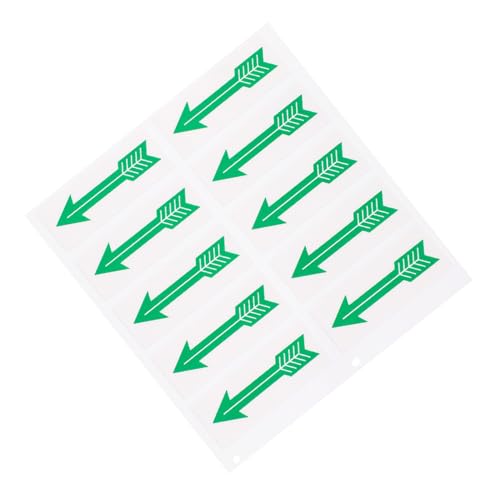 SOLUSTRE 10 Stück Teiliges Richtungsschild Selbstklebend Wetterfest Pfeilrichtung Aufkleber für Rohre und Leitungen Stark Haftend Langlebig Praktisch für Haus Büro und Verkehrswege von SOLUSTRE