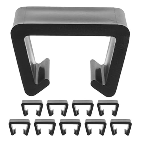 SOLUSTRE 10 Stück Terrassenmöbel-Clips: Outdoor-Sofa-Clips für Anbaumöbel – Befestigungselemente für Korbstühle auf der Terrasse – Kunststoffklammern für Rattan-Couch verhindern das Lösen von SOLUSTRE