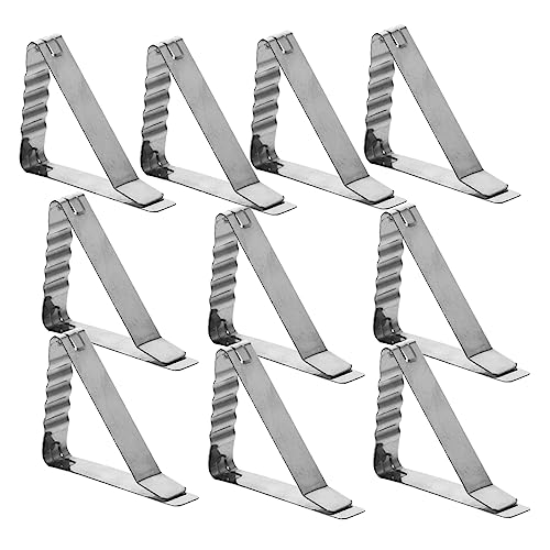 SOLUSTRE 10 Stück Tischdeckenklammern mit Elastischem Wellendesign Stabile Verformungsresistente Klammern für Outdoor Tischdecken für Garten Picknick und Windfeste Befestigung SOLUSTRE 10 Stück Tischdeckenklammern mit Elastischem Wellendesign Stabile Verformungsresistente Klammern für Outdoor Tischdecken für Garten Picknick und Windfeste Befestigung von SOLUSTRE