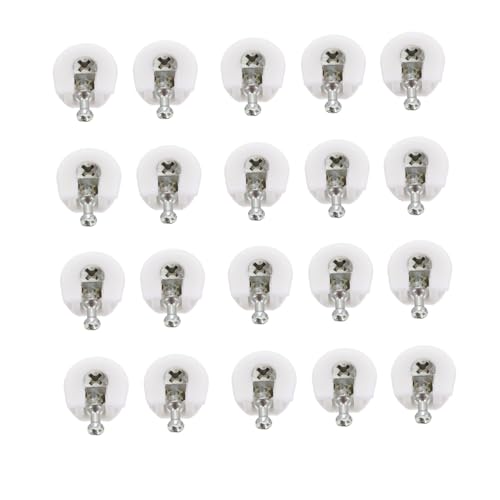 SOLUSTRE 100 Stück Exzenter Möbelverbinder Schrauben dübel Weiß Möbelverbindungsbeschläge für Schrank Regal Einfache Montage Stabile Verbindung Geeignet für Heim Büro möbelbau SOLUSTRE 100 Stück Exzenter Möbelverbinder Schrauben dübel Weiß Möbelverbindungsbeschläge für Schrank Regal Einfache Montage Stabile Verbindung Geeignet für Heim Büro möbelbau von SOLUSTRE