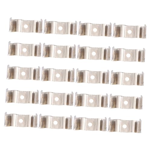 SOLUSTRE 100 Stück LED röhrenhalter aus Manganstahl Fluoreszierende Leuchtstoffröhren Clips zur Stabilen Montage von LED röhren Installieren für Deckenlampen und Leuchtmittelbefestigung von SOLUSTRE