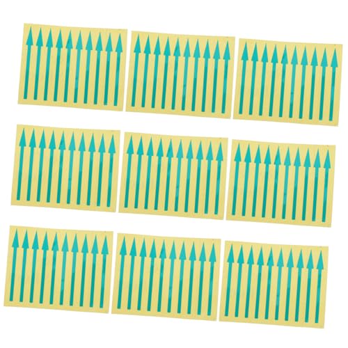 SOLUSTRE 100stücke Wasserfeste Klebeaufkleber Für Instrumententafel Reflektierende Pfeilanzeigen Richtungsaufkleber Selbstklebende Aufkleber Für Instrumententafel von SOLUSTRE