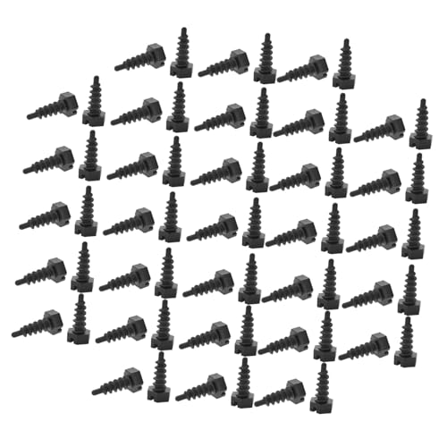 SOLUSTRE 100 Stück Teiliges Pflanzenschrauben aus Kunststoff für Wurzelkontrolle und Veredelung Quadratische Wurzelkontrollschrauben für Gartenpflanzen Langlebig und Vielseitig für von SOLUSTRE