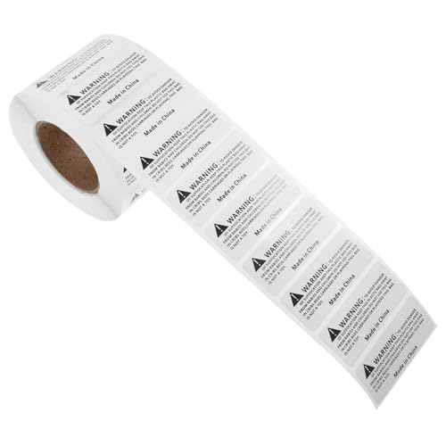 SOLUSTRE Warnschild Für Verpackungsbeutel – Warnaufkleber Mit Erstickungsgefahr Selbstklebend von SOLUSTRE