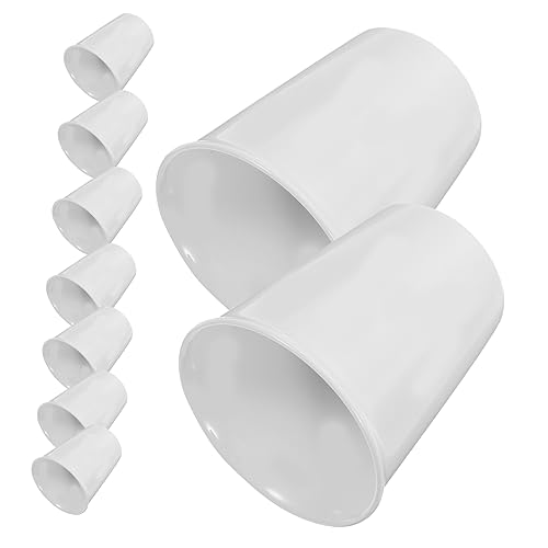 SOLUSTRE 10st Keramikbecher in Pappbecherform Teetasse Iced Latte Tasse Doppelt Tee-ei Flasche Getränkebecher Trinken Wasserbecher Kommunion Tassen Kaffeetasse Espressotassen Weiß von SOLUSTRE