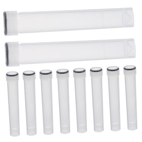 SOLUSTRE 10stücke Laborröhrchen Mit Schraubverschluss Probenröhrchen Aus Kunststoff Weiße Gefrierröhrchen Kryoröhrchen Mit Deckel Experimentiergeräte Für Proben von SOLUSTRE