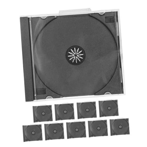 SOLUSTRE 10stücke Transparente Cd-hüllen Aus Kunststoff Stapelbare Aufbewahrungsbox Für Und DVDs Effizienter Organizer Für Und Büro Schützt Vor Kratzern Vielseitige von SOLUSTRE