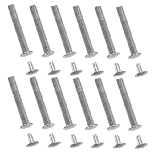 SOLUSTRE 12 Sätze Teiliges Faltfächer Reparatur Kit mit Robusten Metall Achsnieten und Muttern Stabile Befestigung für DIY Faltbare Handfächer Langlebiger Ersatz für Faltbare Fächerachsen von SOLUSTRE