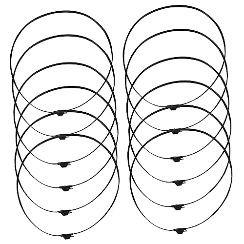 SOLUSTRE 12 Stück Ersatz für Elektrische Ventilatoren Robuste Kunststoffhalterung für Ventilatorabdeckungen Geeignet für Durchmesser Design Schwarz von SOLUSTRE