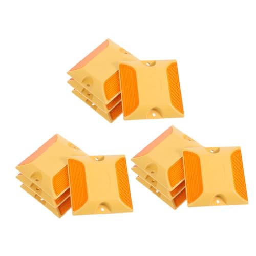 SOLUSTRE 12 Stück Reflektierende Verkehrsschilder Fahrspurmarkierungen Pflasterstollenmarkierungen Straßenreflektoren, Einfahrtsmarkierungen Spiegelmarkierungen für Pflaster Abs Gelb SOLUSTRE 12 Stück Reflektierende Verkehrsschilder Fahrspurmarkierungen Pflasterstollenmarkierungen Straßenreflektoren, Einfahrtsmarkierungen Spiegelmarkierungen für Pflaster Abs Gelb von SOLUSTRE