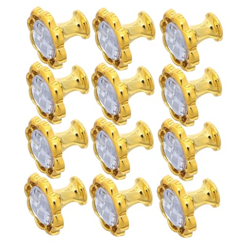 SOLUSTRE 12 Stück Rhinestone Verzierte Schrankgriffe Moderne Möbelknäufe mit Schrauben für Küchenschränke Kommoden und Kleiderschränke von SOLUSTRE