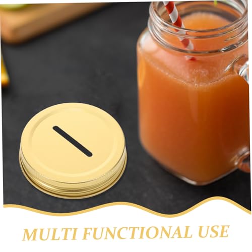 SOLUSTRE 12 Stück Teiliges mit Münzschlitz für Einmachgläser Luftdichte Vorratsdosen deckel Einfach zu Öffnen und Wiederverwendbar als DIY spardose für Geschenke SOLUSTRE 12 Stück Teiliges mit Münzschlitz für Einmachgläser Luftdichte Vorratsdosen deckel Einfach zu Öffnen und Wiederverwendbar als DIY spardose für Geschenke von SOLUSTRE