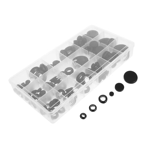 SOLUSTRE 125 Stück Teiliges Schwarz Einseitig Geschlossene Gummistopfen Kabeldurchführung Schutz Stopfen für Elektrische Verkabelung und Sanitärinstallation SOLUSTRE 125 Stück Teiliges Schwarz Einseitig Geschlossene Gummistopfen Kabeldurchführung Schutz Stopfen für Elektrische Verkabelung und Sanitärinstallation von SOLUSTRE