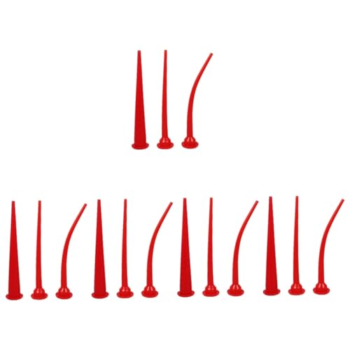 SOLUSTRE 15 Stk Weichkleber-glasdüse Verstemmdüsen- -endbearbeitungswerkzeug Tipps Zum Abdichten Verstemmen Von Düsenspitzen Dichtungsapplikator-set Werkzeug Zum Abdichten Rot SOLUSTRE 15 Stk Weichkleber-glasdüse Verstemmdüsen- -endbearbeitungswerkzeug Tipps Zum Abdichten Verstemmen Von Düsenspitzen Dichtungsapplikator-set Werkzeug Zum Abdichten Rot von SOLUSTRE