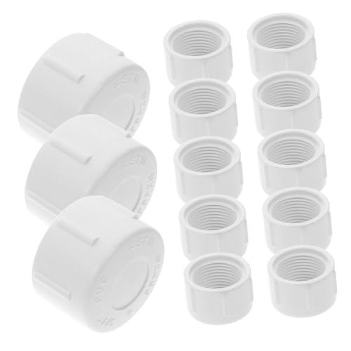 SOLUSTRE 15 Stück Pvc-rohrkappe Weibliche Endkappe Weiße Schlauchkappe Pvc-zapfenkappe Pvc-handlauf-endkappe Endkappenstopfen Aus Pvc-rohr Poolpumpenanpassung Pvc-buchsenadapter Weiß Pvc SOLUSTRE 15 Stück Pvc-rohrkappe Weibliche Endkappe Weiße Schlauchkappe Pvc-zapfenkappe Pvc-handlauf-endkappe Endkappenstopfen Aus Pvc-rohr Poolpumpenanpassung Pvc-buchsenadapter Weiß Pvc von SOLUSTRE