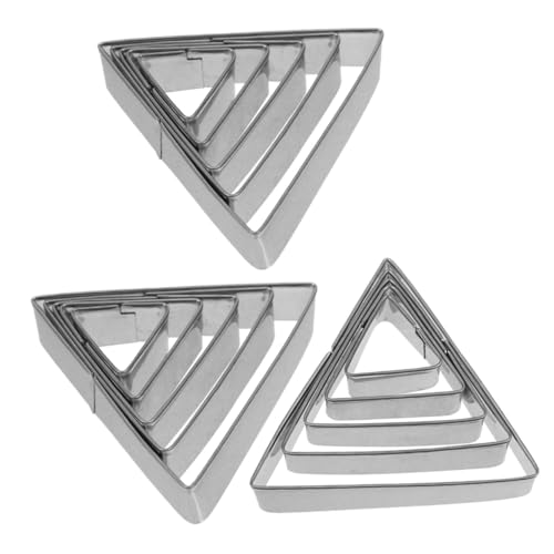 SOLUSTRE 15 Stück Teiliges Dreieck Ausstecher Set Edelstahl Backformen Geometrische Keks Fondant Ausstechformen für Zuhause und Profi Kuchen Deko Formen SOLUSTRE 15 Stück Teiliges Dreieck Ausstecher Set Edelstahl Backformen Geometrische Keks Fondant Ausstechformen für Zuhause und Profi Kuchen Deko Formen von SOLUSTRE