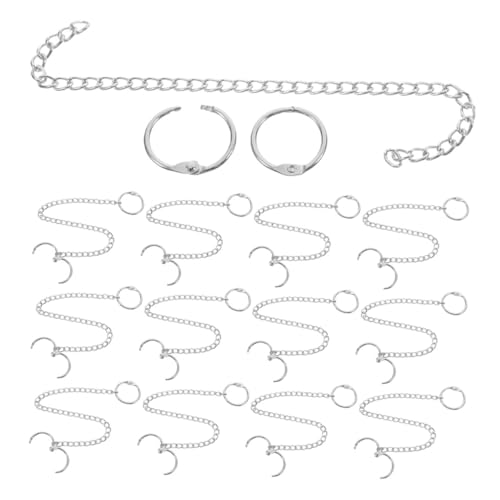 SOLUSTRE 15 Stück Teiliges Kleine Metallhängeketten aus Edelstahl mit Haken Robuste Parkplatzerkennungsketten für Klare Kennzeichnung von Parkflächen Witterungsbeständig und Installieren von SOLUSTRE