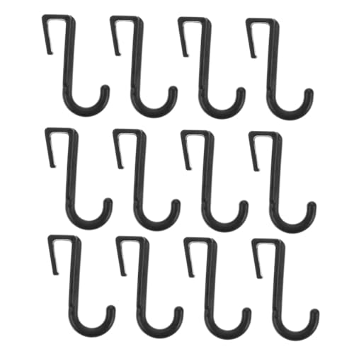 SOLUSTRE 16 Stück Teiliges Kunststoff J förmige Haken für Röhren Robuste Türhaken für Mikrowellenhalter Platzsparende Wandmontage Vielseitig für Küche und Bad Minimalistisches Design von SOLUSTRE