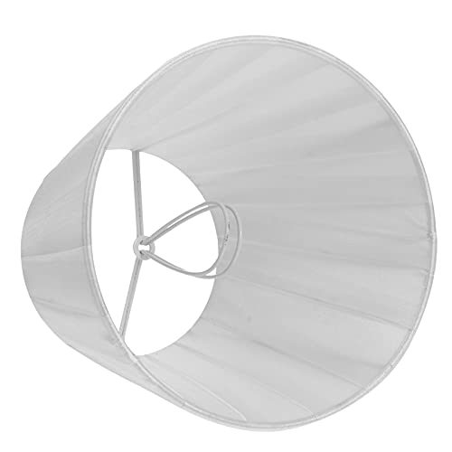 SOLUSTRE 1stk Lampenschirm Aus Stoff Leinen Lampenschirm Hängende Lampenabdeckung Lampenabdeckungen Wandleuchtenschirm Deckenleuchte Leichte Abdeckung Tisch Die Glühbirne Spitze Weiß Eisen von SOLUSTRE