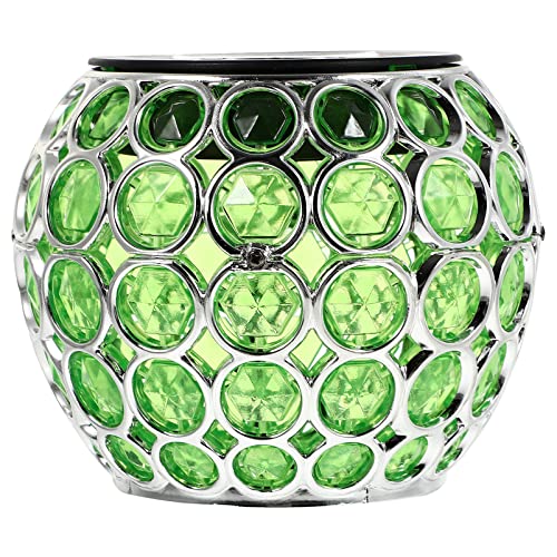 SOLUSTRE 1stk Solar-ornament-licht Led-tischlampe Solarbetriebene Gartenleuchten Hohl Led- Mosaik Tischlampen Dekoration Dekorative Gartenleuchte Hängende Laterne Aushöhlen Plastik von SOLUSTRE