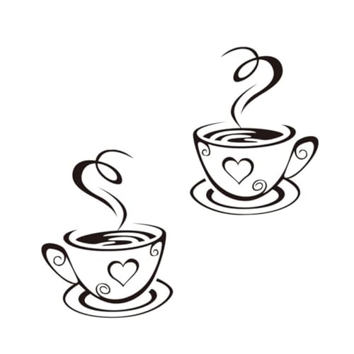 SOLUSTRE 2 Blätter Kreative Cup Wandtattoos Selbstklebend Wandaufkleber Küche Wohnzimmer Deko Cafés Wanddekoration Einfach zu Anbringen Entfernbare Wandsticker SOLUSTRE 2 Blätter Kreative Cup Wandtattoos Selbstklebend Wandaufkleber Küche Wohnzimmer Deko Cafés Wanddekoration Einfach zu Anbringen Entfernbare Wandsticker von SOLUSTRE