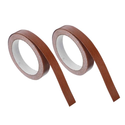 SOLUSTRE 2 Rollen Holzoptik Kantenband Selbstklebend Möbel und Bodenreparaturband für DIY Türen Schränke Fenster Regale und Sockelleisten Breit Lang Eleganter Holzmaserungseffekt von SOLUSTRE