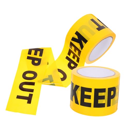 SOLUSTRE 2 Rollen Klebendes Warnband Gelb Sicherheitsabsperrband für Baustellen Straßenprojekte Kriminalszene mit Auffälligem Keep OUT Aufdruck Einfach zu Handhaben SOLUSTRE 2 Rollen Klebendes Warnband Gelb Sicherheitsabsperrband für Baustellen Straßenprojekte Kriminalszene mit Auffälligem Keep OUT Aufdruck Einfach zu Handhaben von SOLUSTRE