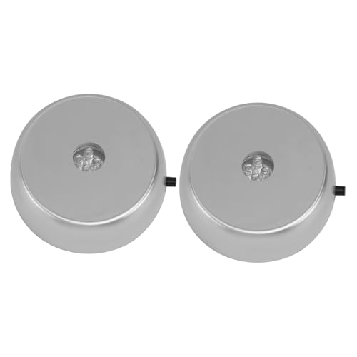 SOLUSTRE 2Stücke Leuchtender LED Sockel für Glas und Rund Farbwechselnd für Cocktailgläser und Sammlerstücke Robuste Basisbeleuchtung ohne Batterie von SOLUSTRE
