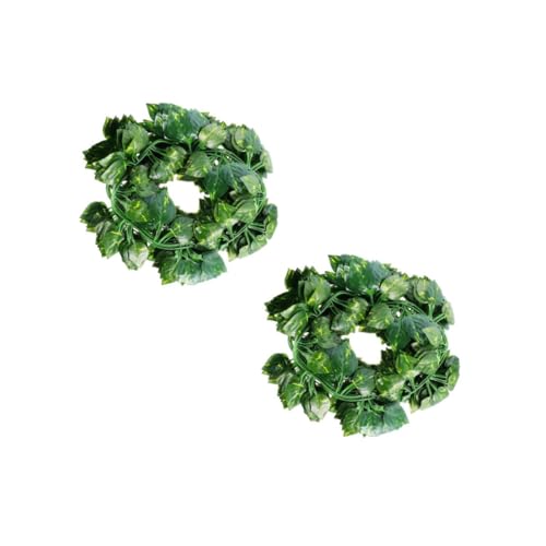 SOLUSTRE 2 Sätze Simulation Efeu Tischläufer Hängende Pflanzen Olivenbaum Künstlich Farn Künstlicher Baum Gefälschte Reben Gefälschte Pflanzen Herbstgirlande Seidenblume Green 12 Stück * 2 von SOLUSTRE