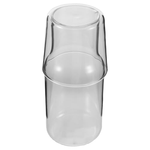 SOLUSTRE 2 Sätze Teiliges Nachttisch-wasserkaraffen-set aus Hochwertigem Borosilikatglas Mundspülspender und Kaltes Getränkekrug Inklusive Trinkglas für Schlafzimmer und Badezimmer SOLUSTRE 2 Sätze Teiliges Nachttisch-wasserkaraffen-set aus Hochwertigem Borosilikatglas Mundspülspender und Kaltes Getränkekrug Inklusive Trinkglas für Schlafzimmer und Badezimmer von SOLUSTRE