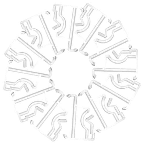 SOLUSTRE 2 Sätze Verschleißfeste Transparente Vorhang Clips Robuste Klemmhalter für Vertikale Jalousien Universelle Haushalts und Bürofenster Zubehörteile von SOLUSTRE