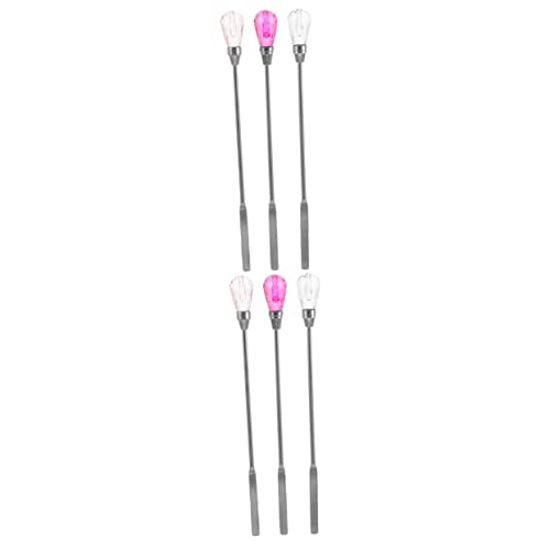 SOLUSTRE 2 Sätze Wachsstab Mischstäbe Transparente Und Farbige Rührstäbe Für Siegelwachs Zubehör Für Waxing Basteln Und Kreative Projekte 3 Stück * 2 von SOLUSTRE