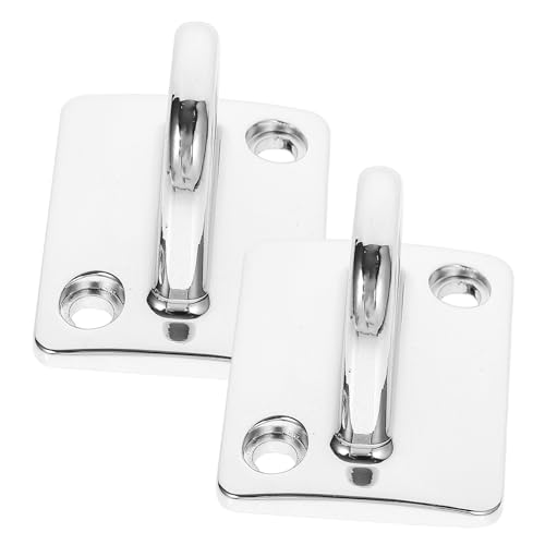 SOLUSTRE 2 Stck Metall Wandhaken Stabile Wandmontage für Begrüßungsseil und Absperrung Multifunktionaler Metallhaken zur Befestigung von Kontrollseilen Silberfarbene Wandhalterung von SOLUSTRE