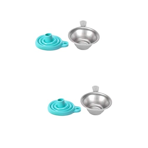 SOLUSTRE 2 Stück 2 1 Harzfilter Harztrichter Edelstahlsieb Tragbares Lichtempfindliches Harz Aus Metall Silikonsieb Metallsieb Silikontrichter SLA Trichter Verbrauchsmaterial Drucker 3D von SOLUSTRE