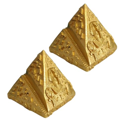 SOLUSTRE 2stücke Harz Pyramide Figurine Ägyptische Pyramide Statue Skulptur Modell Pyramidenstatue Für Schreibtisch Bücherregal Home Office Decor Ägyptische Pyramidenfigur Harzpyramide SOLUSTRE 2stücke Harz Pyramide Figurine Ägyptische Pyramide Statue Skulptur Modell Pyramidenstatue Für Schreibtisch Bücherregal Home Office Decor Ägyptische Pyramidenfigur Harzpyramide von SOLUSTRE