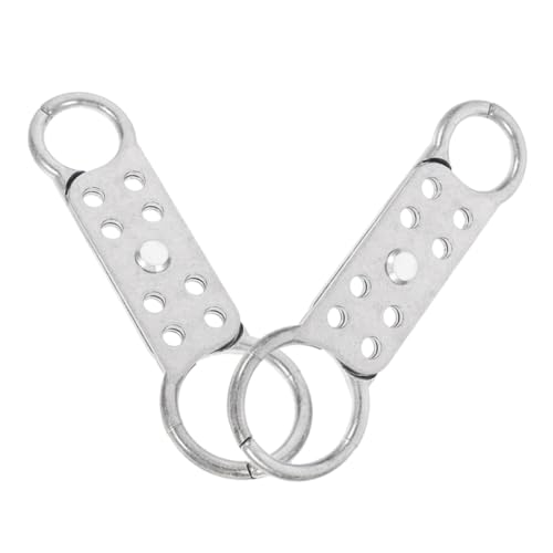 SOLUSTRE 2 Stück Aluminium Sicherheits Hasp mit Löchern Doppelendiger Vorhängeschloss Hasp für Industrielle Anwendungen und Notfälle Einfaches Anbringen Mehrerer SOLUSTRE 2 Stück Aluminium Sicherheits Hasp mit Löchern Doppelendiger Vorhängeschloss Hasp für Industrielle Anwendungen und Notfälle Einfaches Anbringen Mehrerer von SOLUSTRE