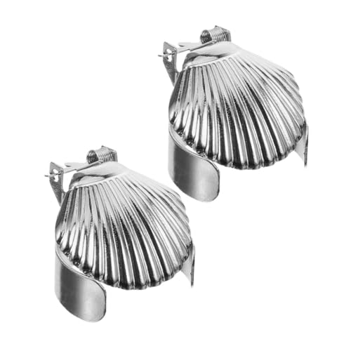 SOLUSTRE 2 Stück Automatische Kerzenlöscher Metall Flammenlöscher mit Muschel-design für Präzise Flammenkontrolle und Kompakt für Innen Außenbereiche von SOLUSTRE